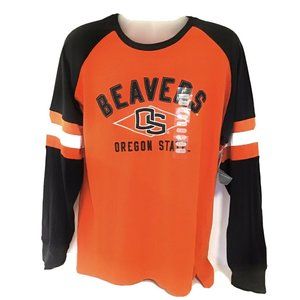 OS Oregon State Beavers Knights Apparel Long Sleeve Heavy T-Shirt Cotton Size L